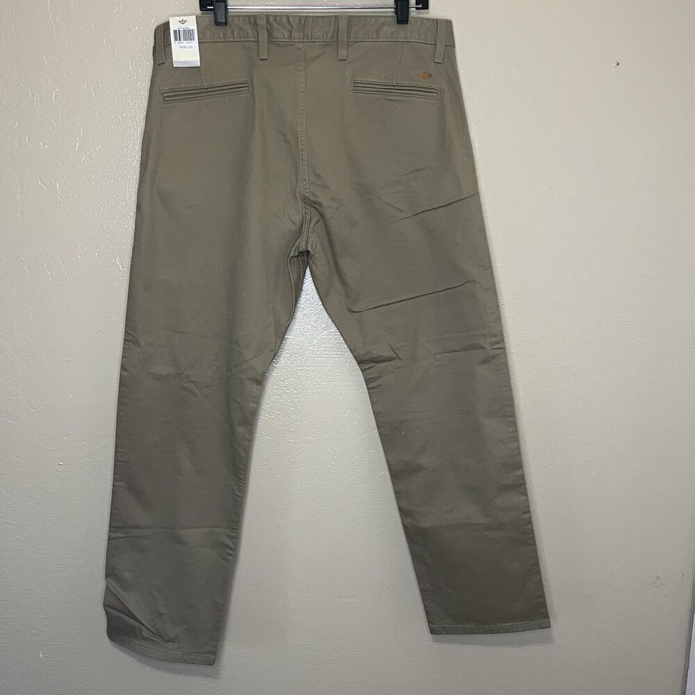 Dockers Men's Brown Alpha Khaki Slim Tapered Fit Pants 38x30 Office Profess - Picture 4 of 6
